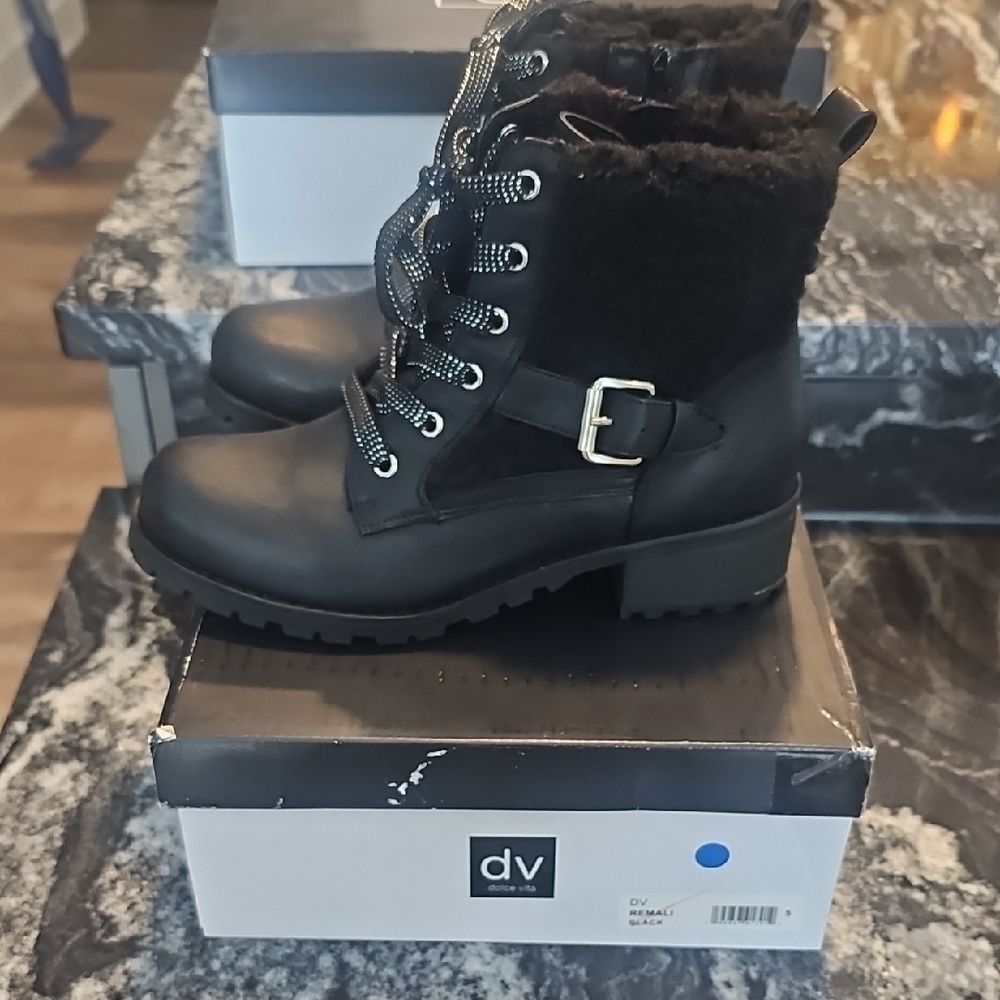DV by Dolce Vita Black Combat Boots